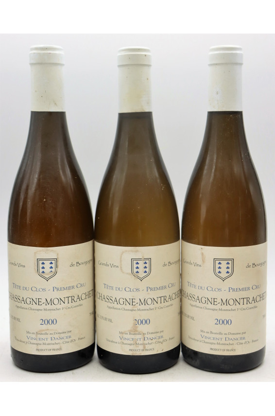 Vincent Dancer Chassagne Montrachet 1er cru Tête du Clos 2000