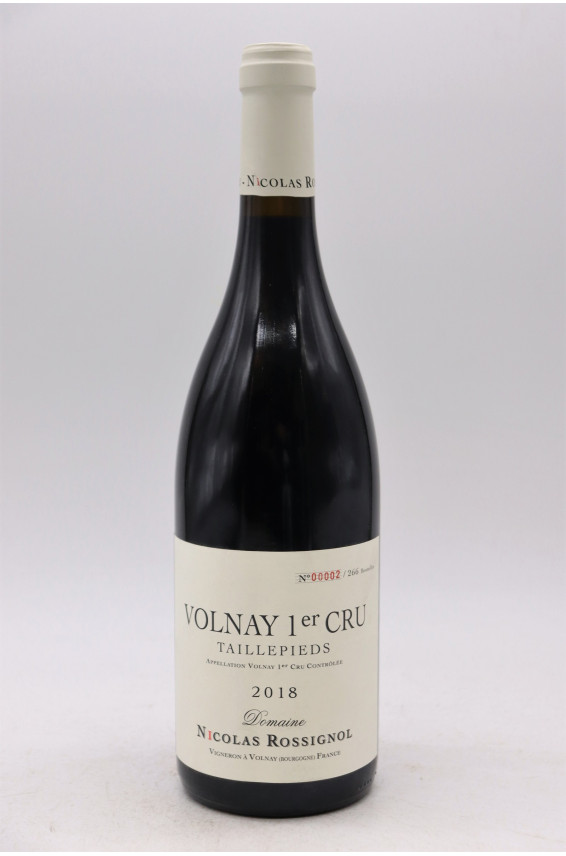 Nicolas Rossignol Volnay 1er cru Taillepieds 2018