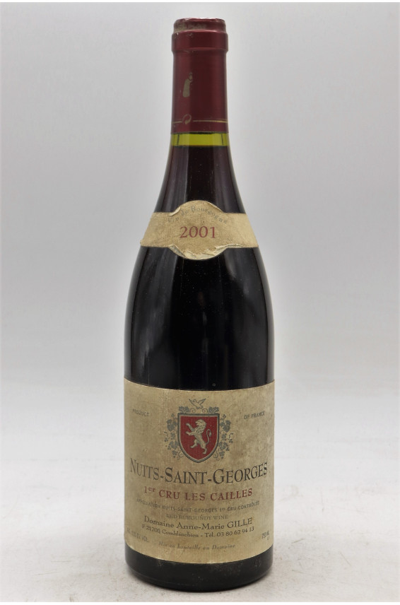 Anne Marie Gille Nuits Saint Georges 1er cru Les Cailles 2001