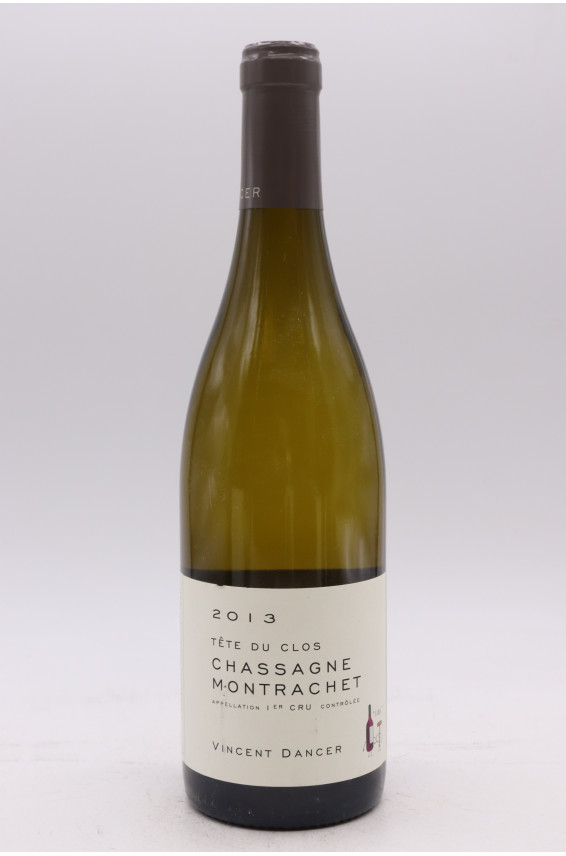 Vincent Dancer Chassagne Montrachet 1er cru Tête du Clos 2013