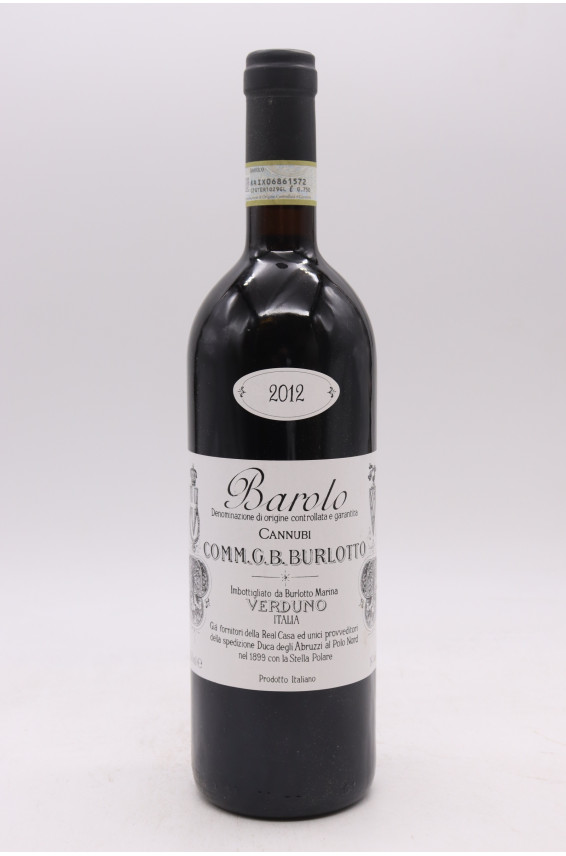 Comm G B Burlotto Barolo Cannubi 2012