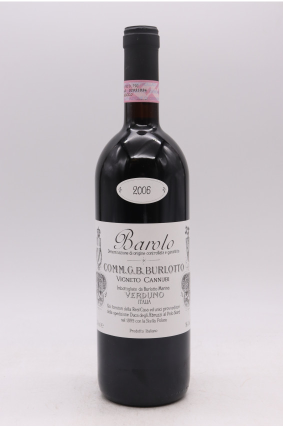 Comm G B Burlotto Barolo Cannubi 2006