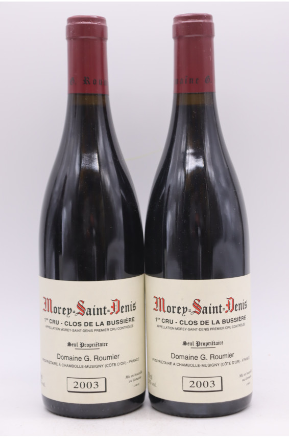 Georges Roumier Morey Saint Denis 1er cru Clos de la Bussière 2003