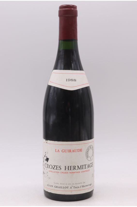 Alain Graillot Crozes Hermitage La Guiraude 1988