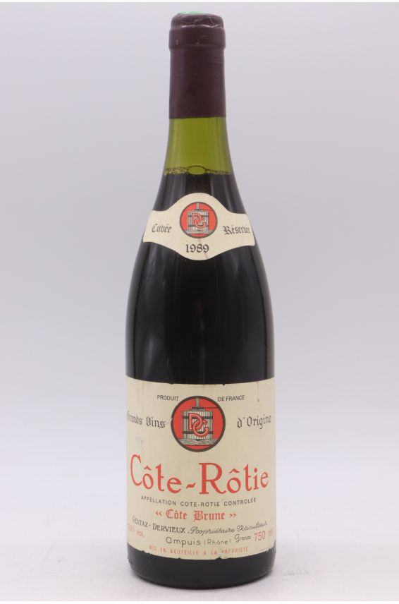 Gentaz Dervieux Côte Rôtie Côte Brune 1989 - PROMO -5% !