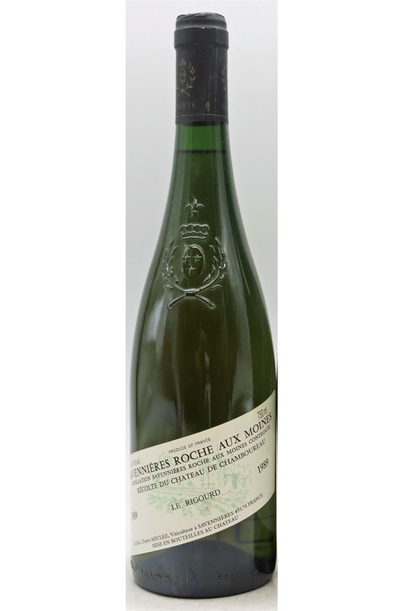 Château de Chamboureau Savennières Roche aux Moines Le Rigourd 1989