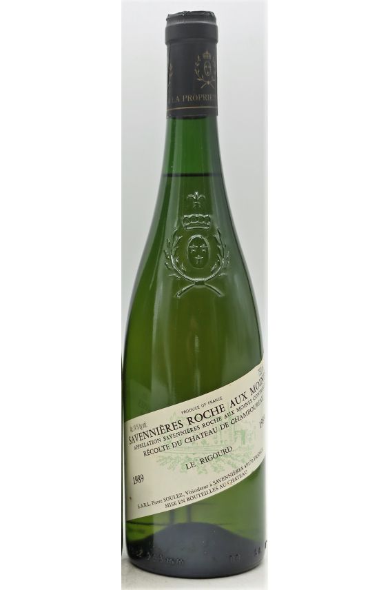 Château de Chamboureau Savennières Roche aux Moines Le Rigourd 1989