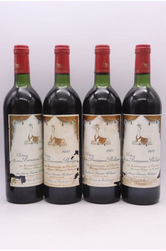 Mouton Baron Philippe 1981 - PROMO -10% !