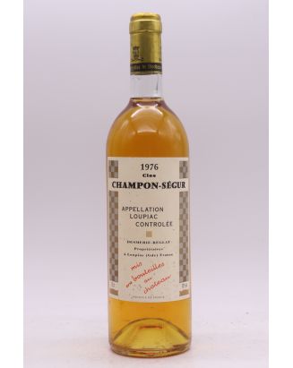 Desmerie Reglat Loupiac Clos Champon Ségur 1976