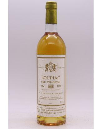 Loupiac Cru Champon Crème de Tête 1986