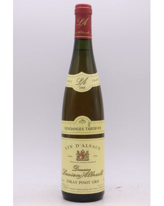 Lucien Albrecht Alsace Tokay Pinot Gris Vendanges Tardives 1989