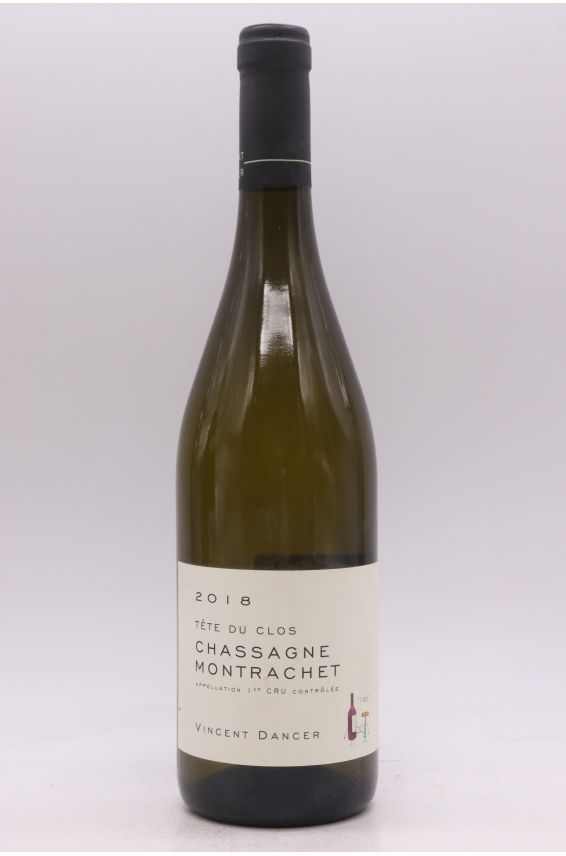 Vincent Dancer Chassagne Montrachet 1er cru Tête du Clos 2018