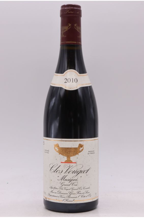 Gros Frère et Soeur Clos Vougeot Musigni 2010