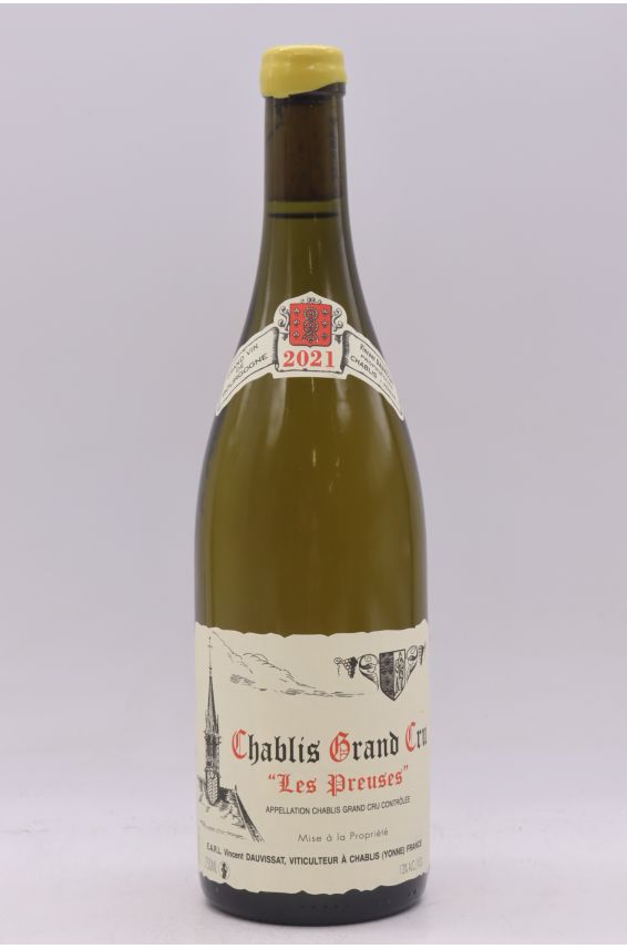 Vincent Dauvissat Chablis Grand cru Les Preuses 2021 - PROMO -5% !