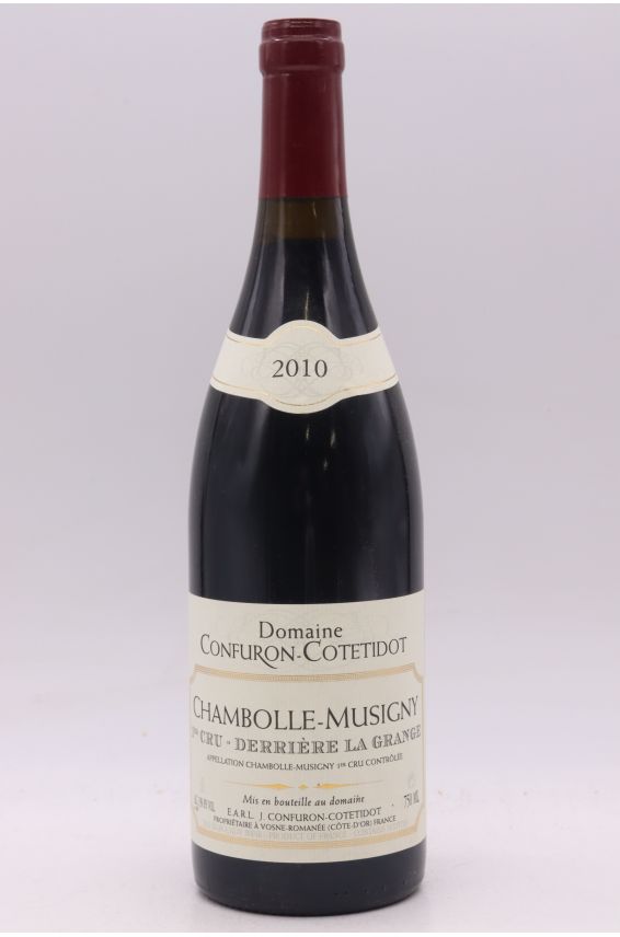 Confuron Cotetidot Chambolle Musigny 1er cru Derrière la Grange 2010