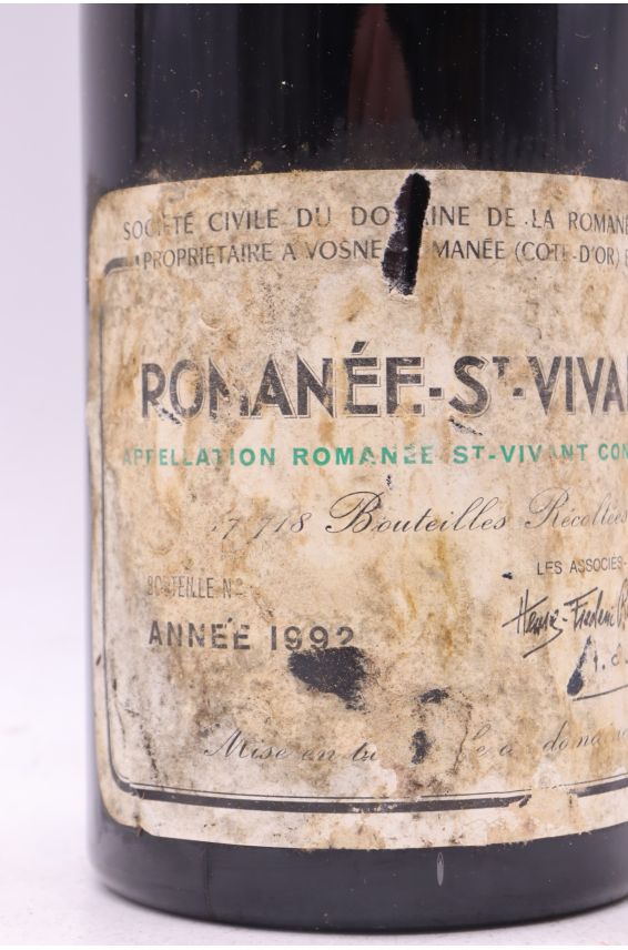 Romanée Conti Romanée Saint Vivant 1992