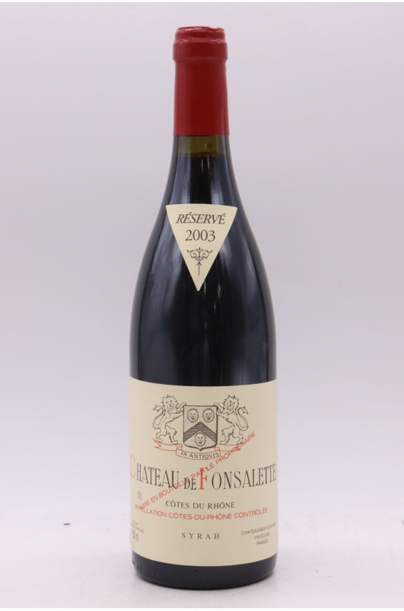 Fonsalette Syrah 2003