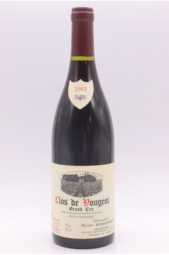 Henri Rebourseau Clos Vougeot 2003