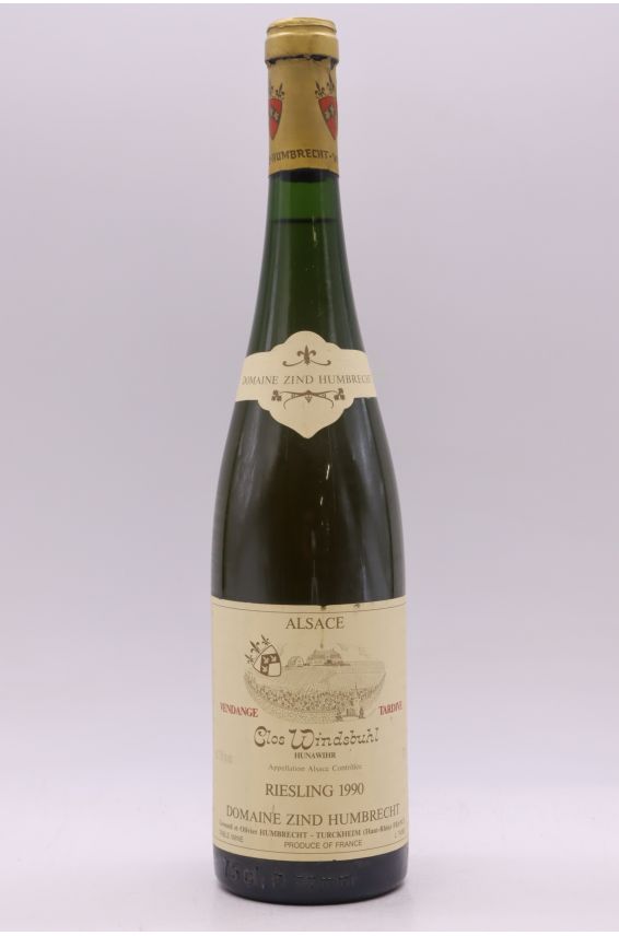 Zind Humbrecht Alsace Riesling Clos Windsbuhl Vendandes Tardives 1990