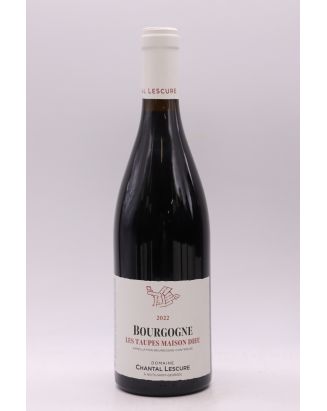 Chantal Lescure Bourgogne Les Taupes Maison Dieu 2022 Rouge