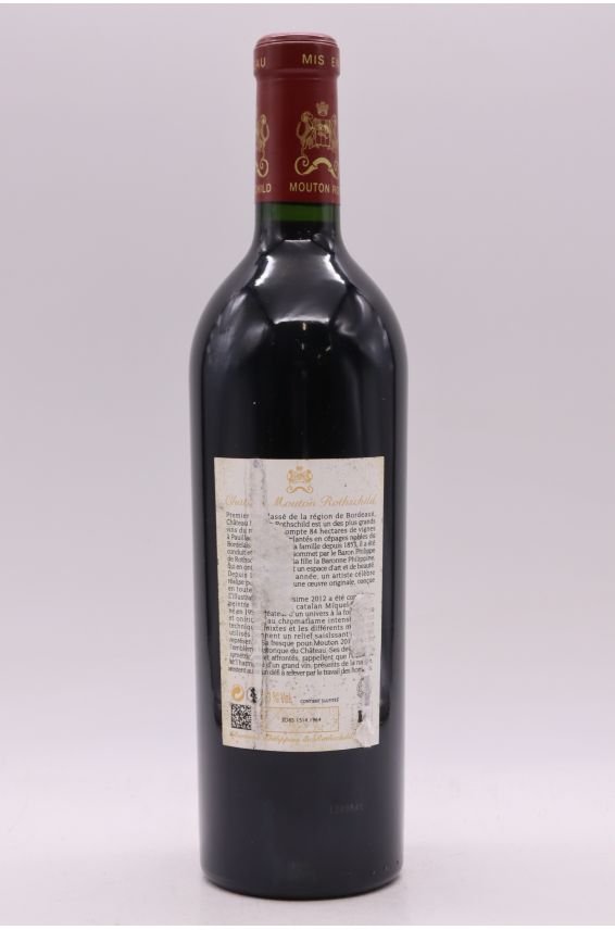 Mouton Rothschild 2012 - PROMO -10% !