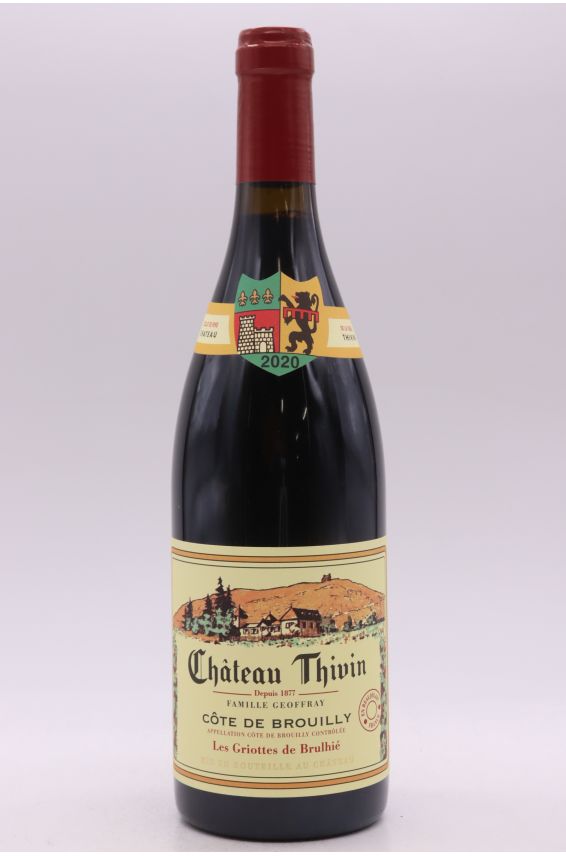 Château Thivin Côte de Brouilly Les Griottes De Brulhié 2020