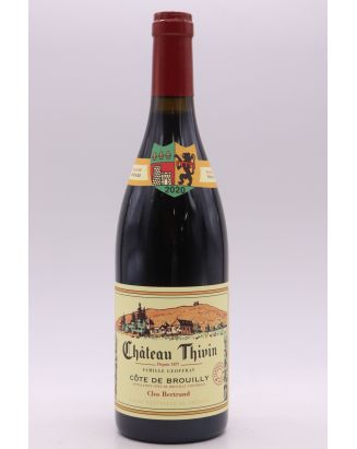 Château Thivin Côte de Brouilly Clos Bertrand 2020