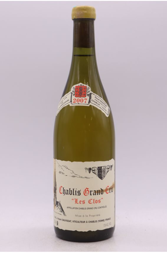 Vincent Dauvissat Chablis Grand cru Les Clos 2007