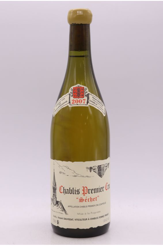 Vincent Dauvissat Chablis 1er cru Séchet 2007