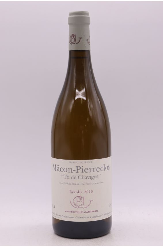 Guffens Heynen Mâcon Pierreclos Tri de Chavigne 2010 blanc