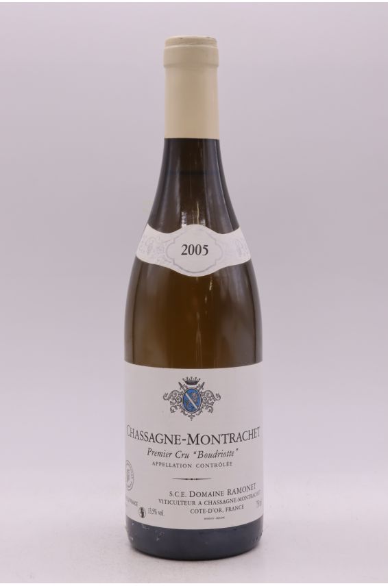 Ramonet Chassagne Montrachet 1er cru Boudriotte 2005 blanc