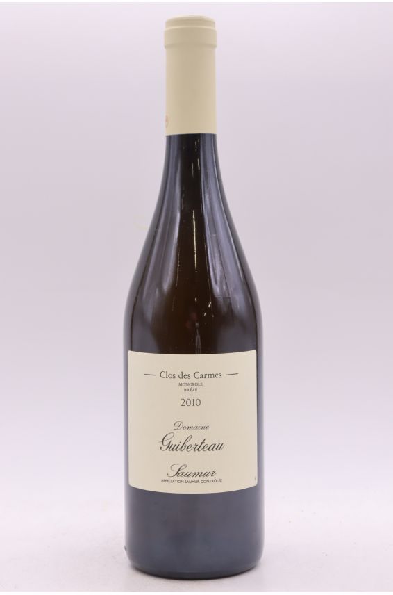 Guiberteau Saumur Clos des Carmes 2010 blanc