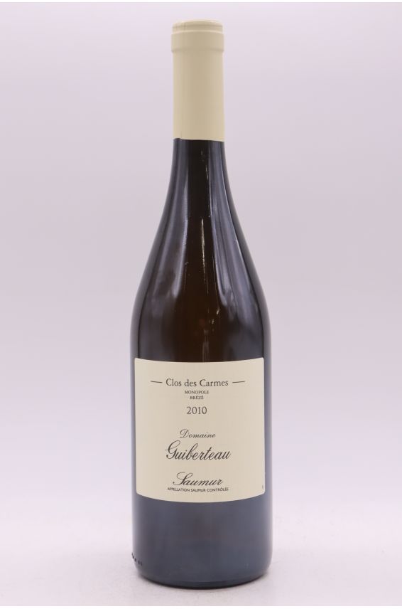 Guiberteau Saumur Clos des Carmes 2010 blanc