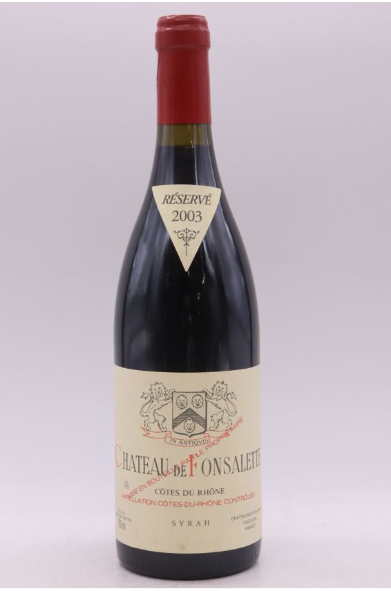 Fonsalette Syrah 2003