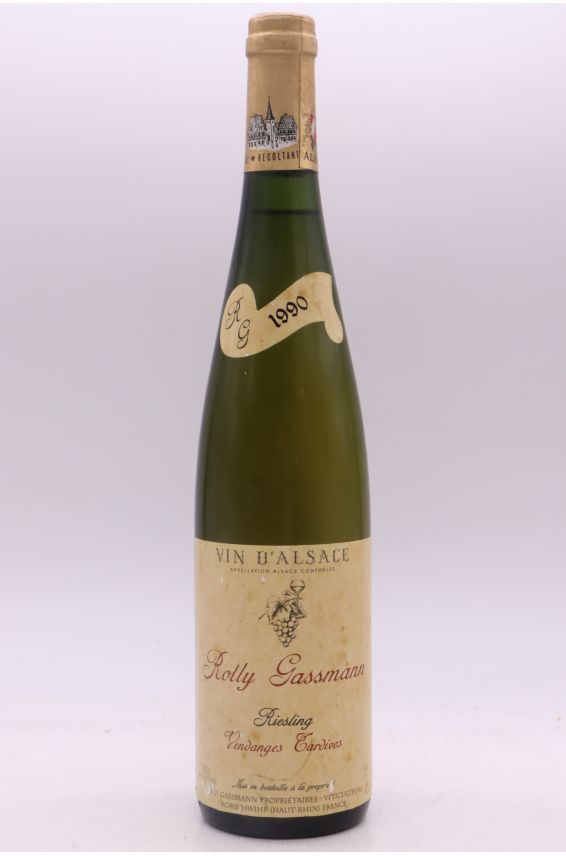 Rolly Gassmann Alsace Riesling Vendanges Tardives 1990