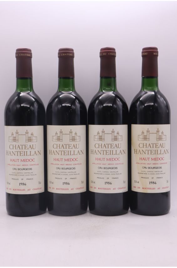 Château Hanteillan cru Bourgeois 1986 - PROMO -5% !