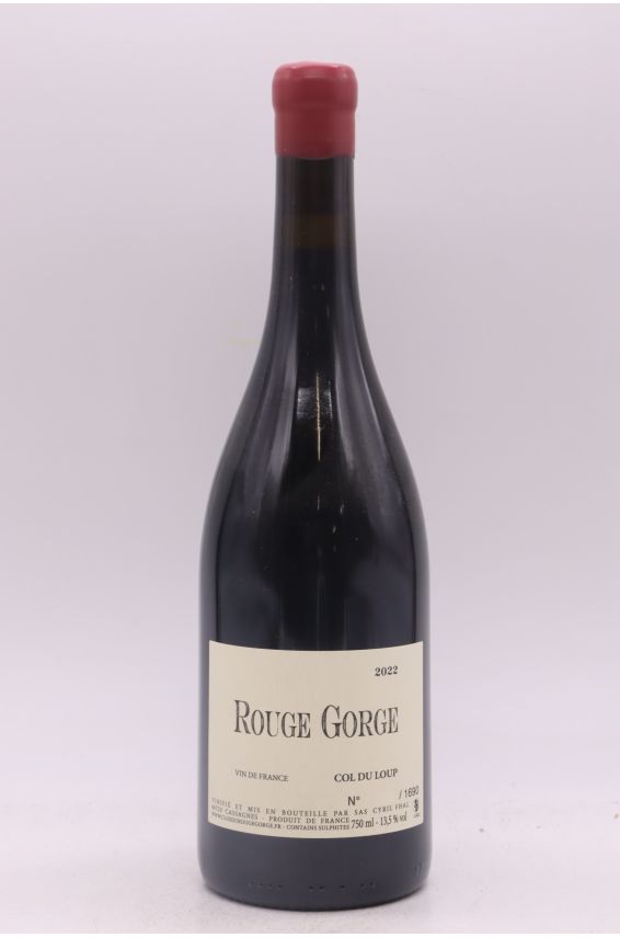 Clos du Rouge Gorge Côtes Catalanes Col du Loup 2022