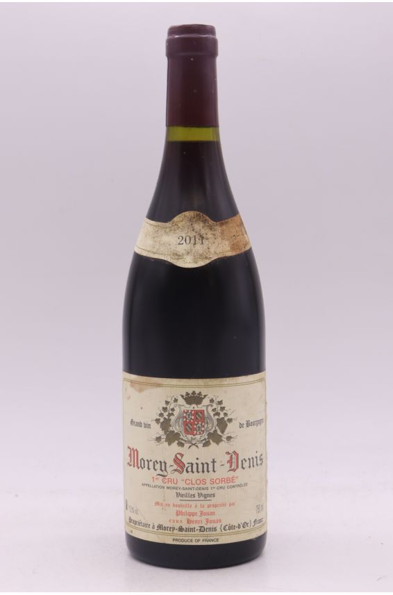 Philippe Jouan Morey Saint Denis 1er cru Clos Sorbé Vieilles Vignes 2011