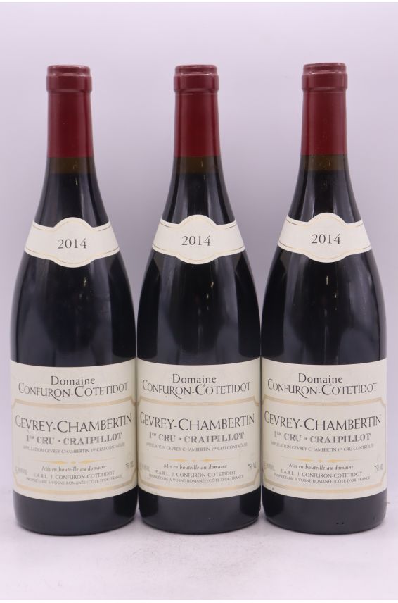 Confuron Cotetidot Gevrey Chambertin 1er cru Craipillot 2014