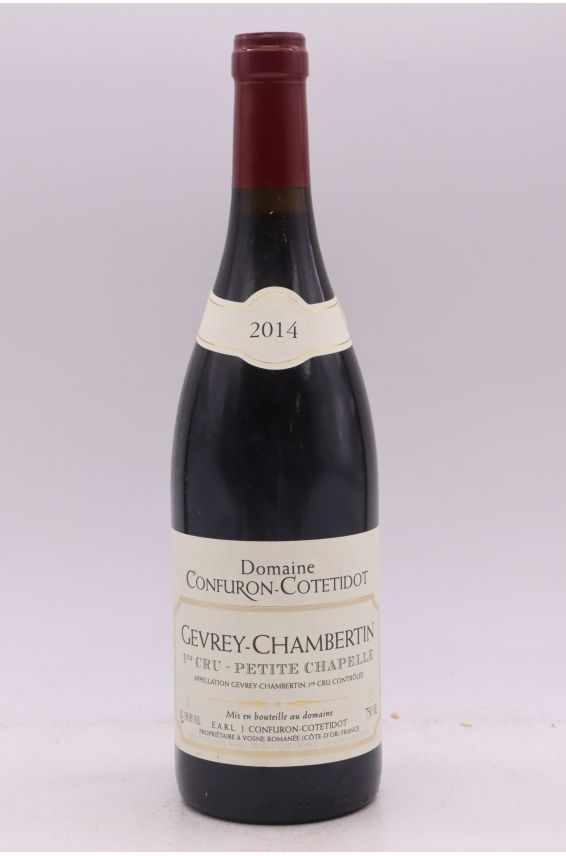 Confuron Cotetidot Gevrey Chambertin 1er cru Petite Chapelle 2014