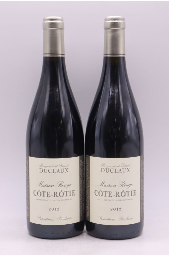 Benjamin et David Duclaux Côte Rôtie Maison Rouge 2012