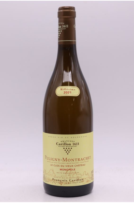 François Carillon Puligny Montrachet Le Clos du Vieux Château 2021