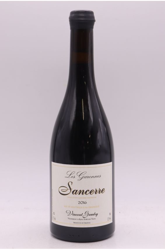 Vincent Gaudry Sancerre Les Garennes 2016 rouge