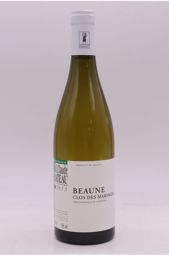 Rateau Beaune Clos des Mariages 2015 blanc