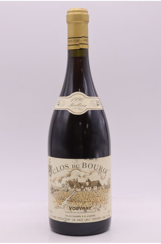 Huet Vouvray Clos du Bourg 1ère Trie Moelleux 1990