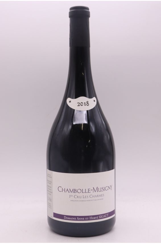 Anne et Hervé Sigaut Chambolle Musigny 1er cru Les Charmes 2018 Magnum