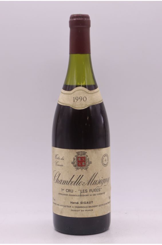 Anne et Hervé Sigaut Chambolle Musigny 1er cru Les Fuées 1990 - PROMO -10% !