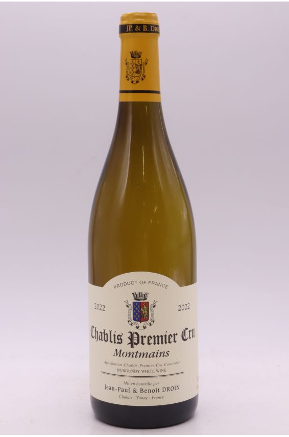 Jean Paul Droin Chablis 1er cru Montmains 2022