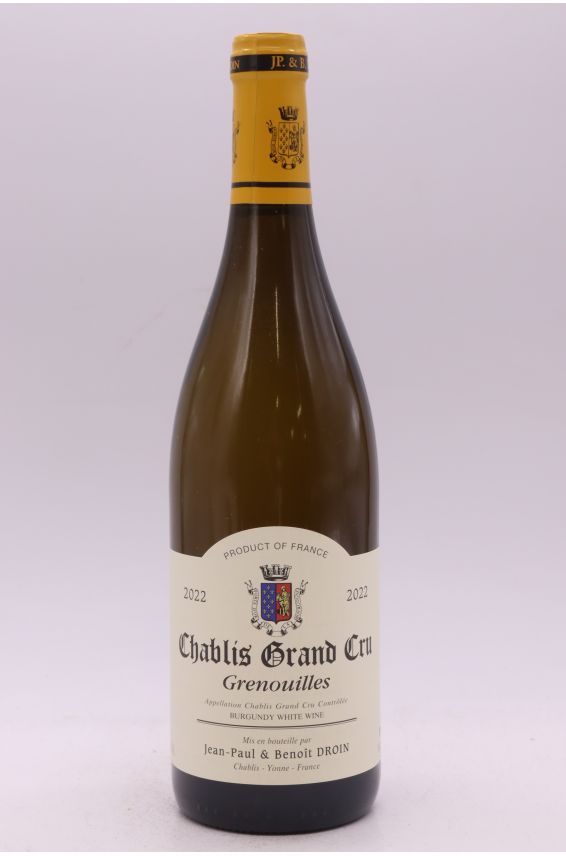 Jean Paul Droin Chablis Grand cru Les Grenouilles 2022