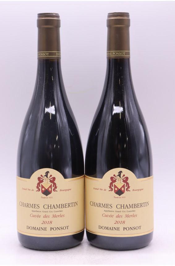 Ponsot Charmes Chambertin Cuvée des Merles 2018